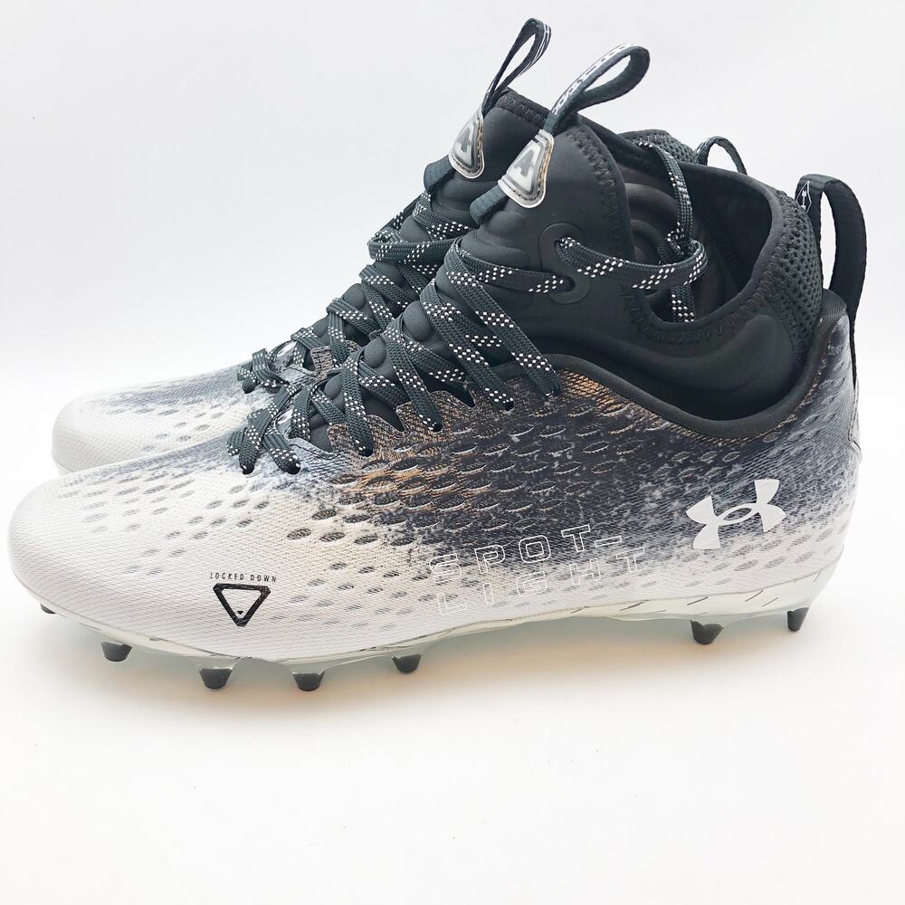 Under Armour Mens Spotlight Lux Mc 2.0 Football Cleats Size 10.5 Black NWOB - Picture 7 of 11